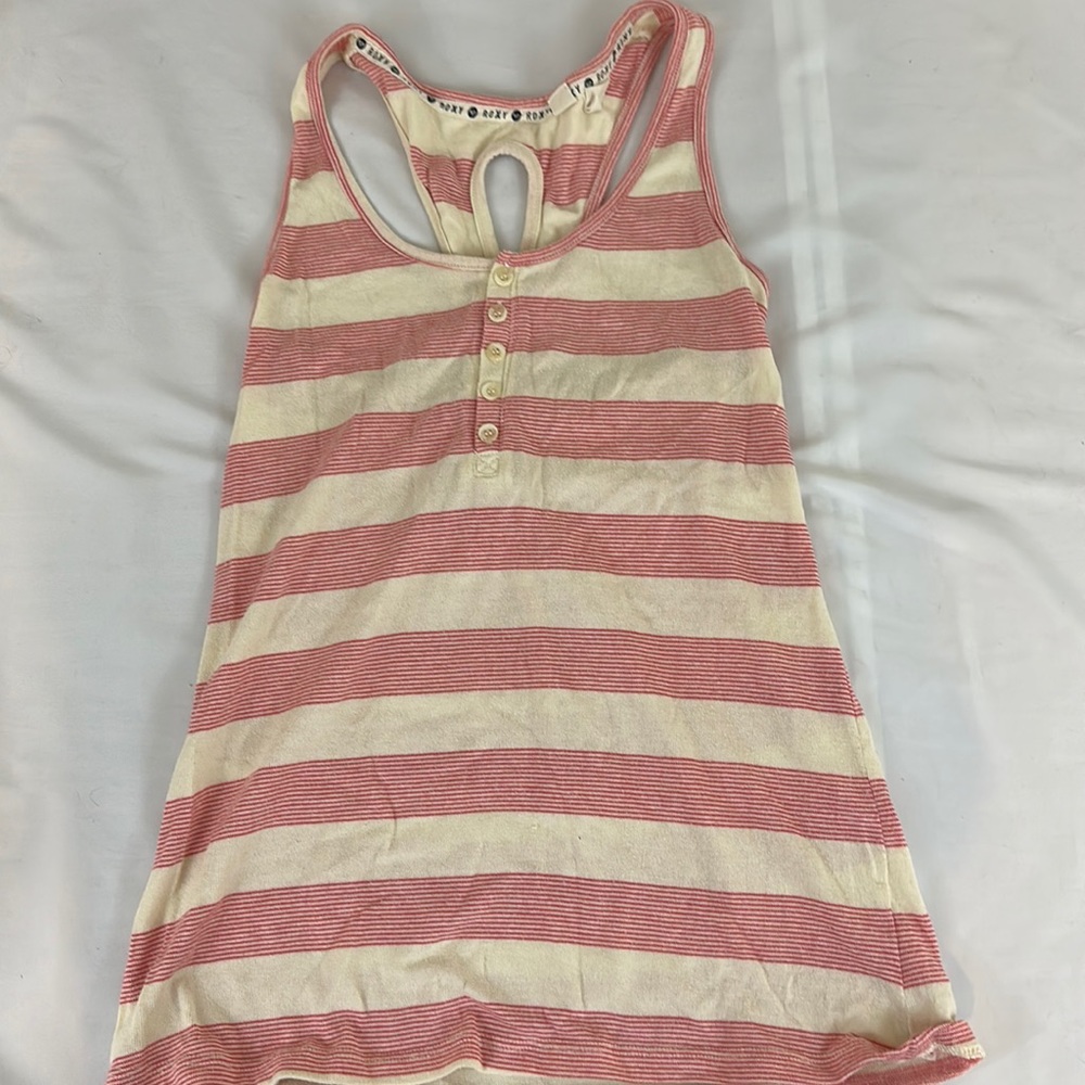 COPY - Roxy, striped tank top. Like a new size large.